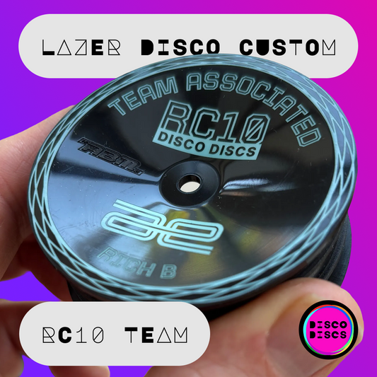 RC10 TEAM — Lazer Disco Custom — personalise with your name