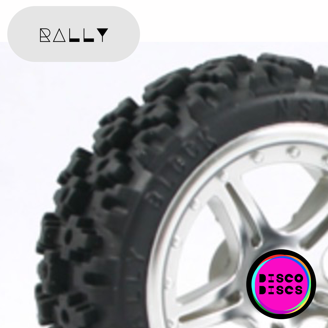 Fastrax 1/10th Rally Block Tyre 10 Spoke Chrome Wheel (4)