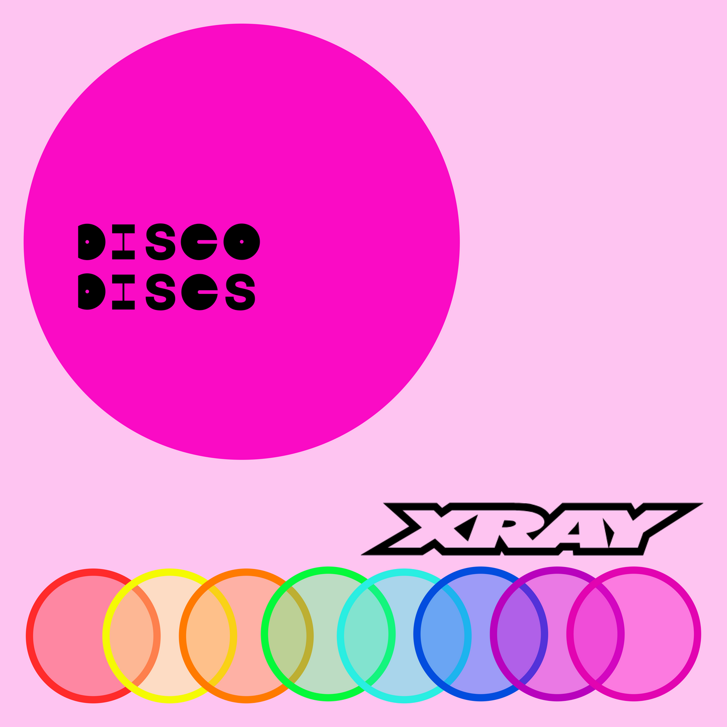 Two, 3, 5 PACK — Xray 2WD or 4WD Disco Discs wheels — Choose Your Colour