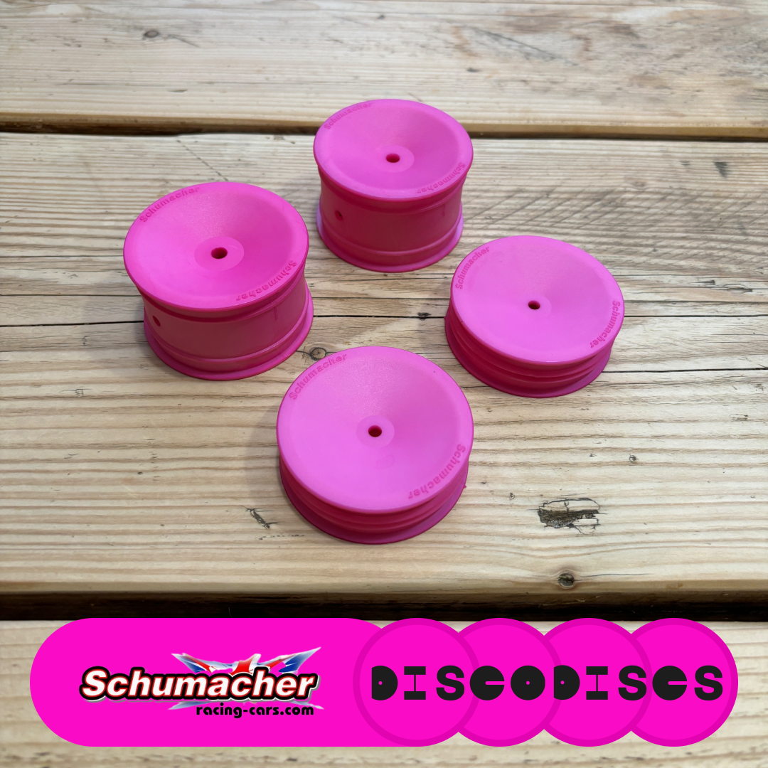 2. Schumacher — 2WD or 4WD full sets of Disco Discs wheels — Choose Your Colour