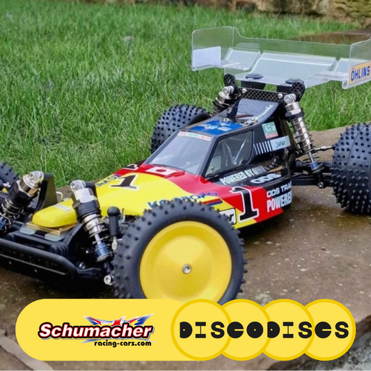 8. CAT XLS Schumacher 4WD Full Set of Disco Discs wheels