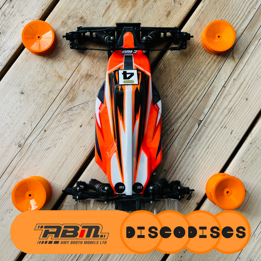 1.1 ABM — full sets of Disco Discs 2WD or 4WD 1/10 wheels — Choose Your Colour