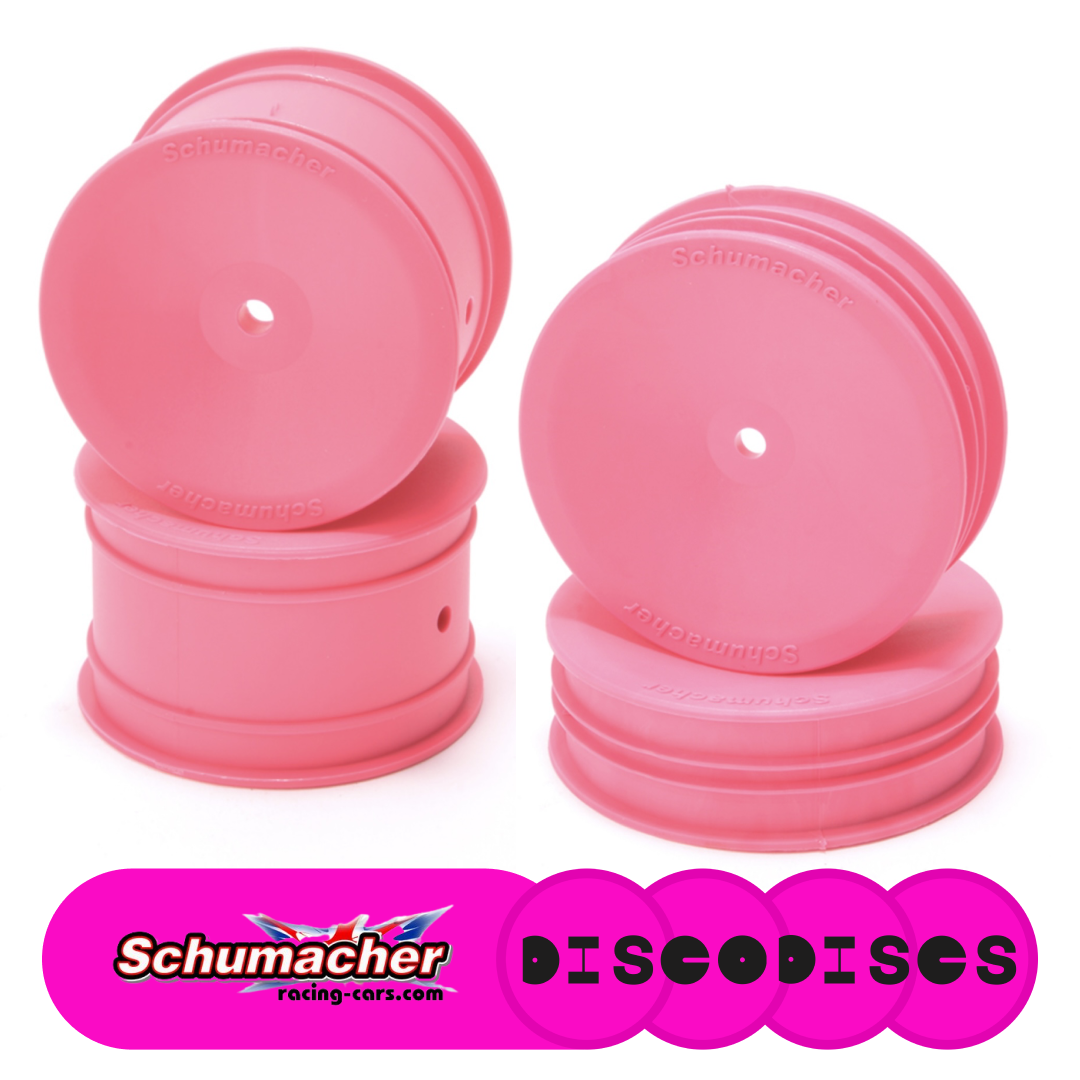 7.4 Schumacher PINK — 2WD or 4WD full set of wheels