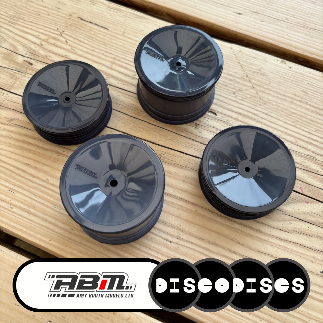 1.1 ABM — full sets of Disco Discs 2WD or 4WD 1/10 wheels — Choose Your Colour