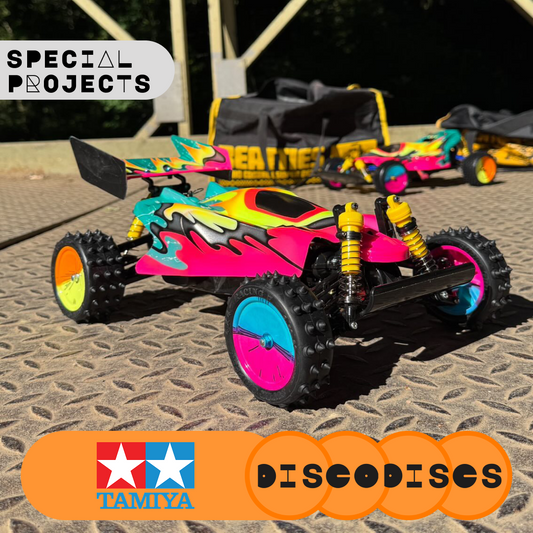 8.1 TAMIYA SPECIAL PROJECTS — DOUBLE DIPPED — full sets of Disco Discs wheels
