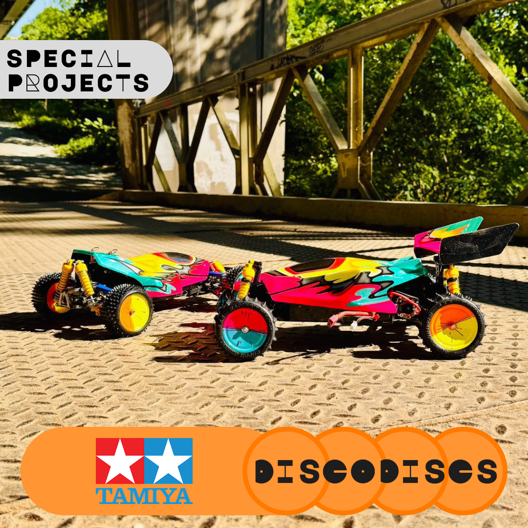 8.1 TAMIYA SPECIAL PROJECTS — DOUBLE DIPPED — full sets of Disco Discs wheels