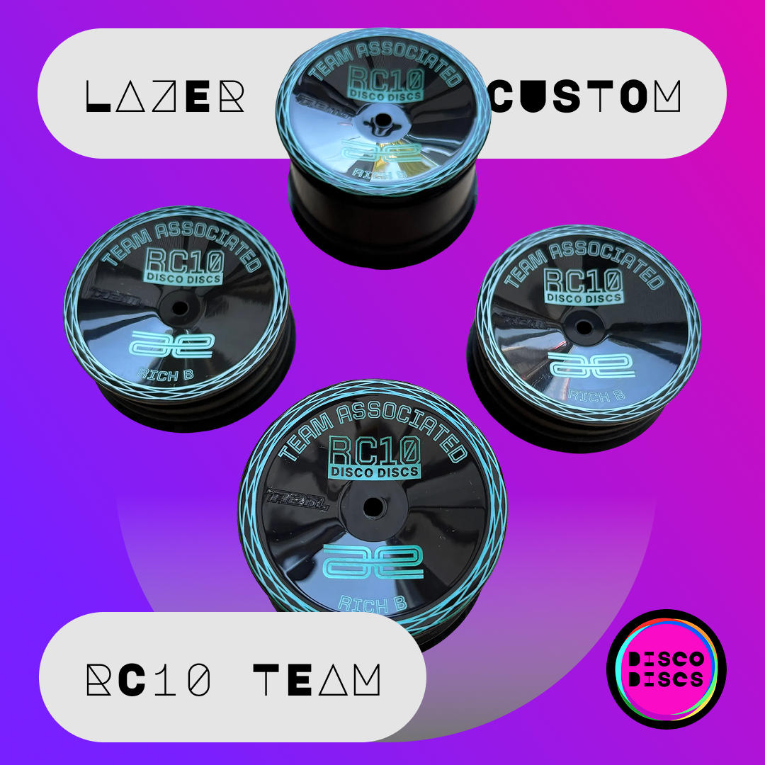 RC10 TEAM — Lazer Disco Custom — personalise with your name