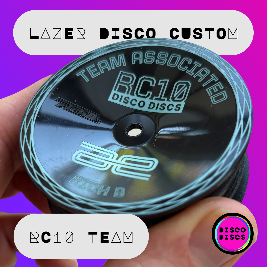 RC10 TEAM — Lazer Disco Custom — personalise with your name