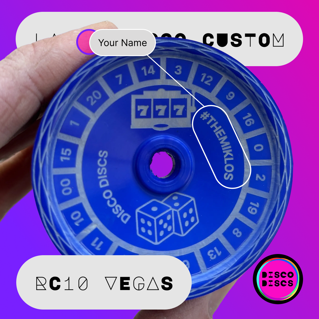 RC10 VEGAS — Lazer Disco Custom — personalise with your name