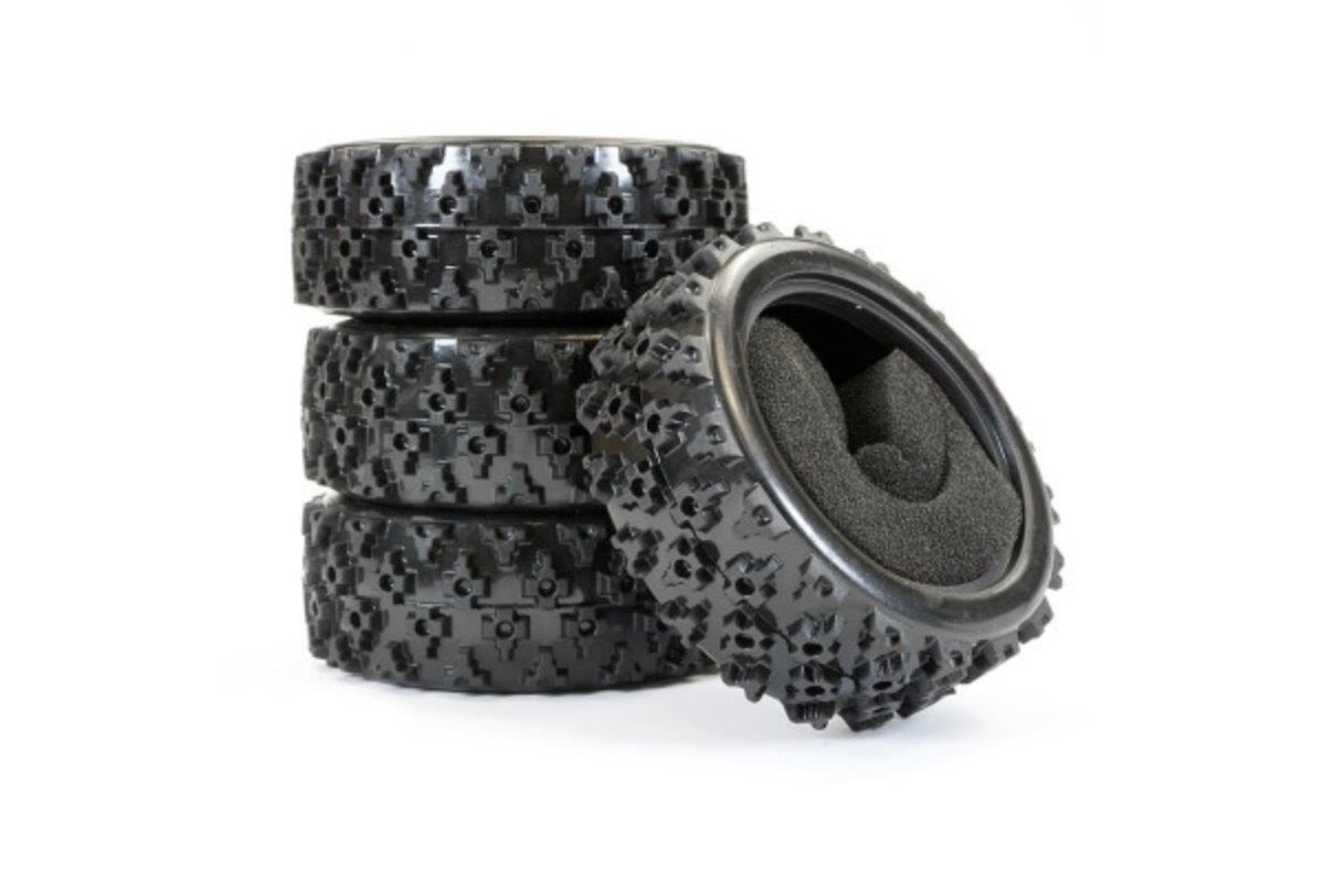Fastrax Rally Block Tyre Set (4) With Foam Inserts