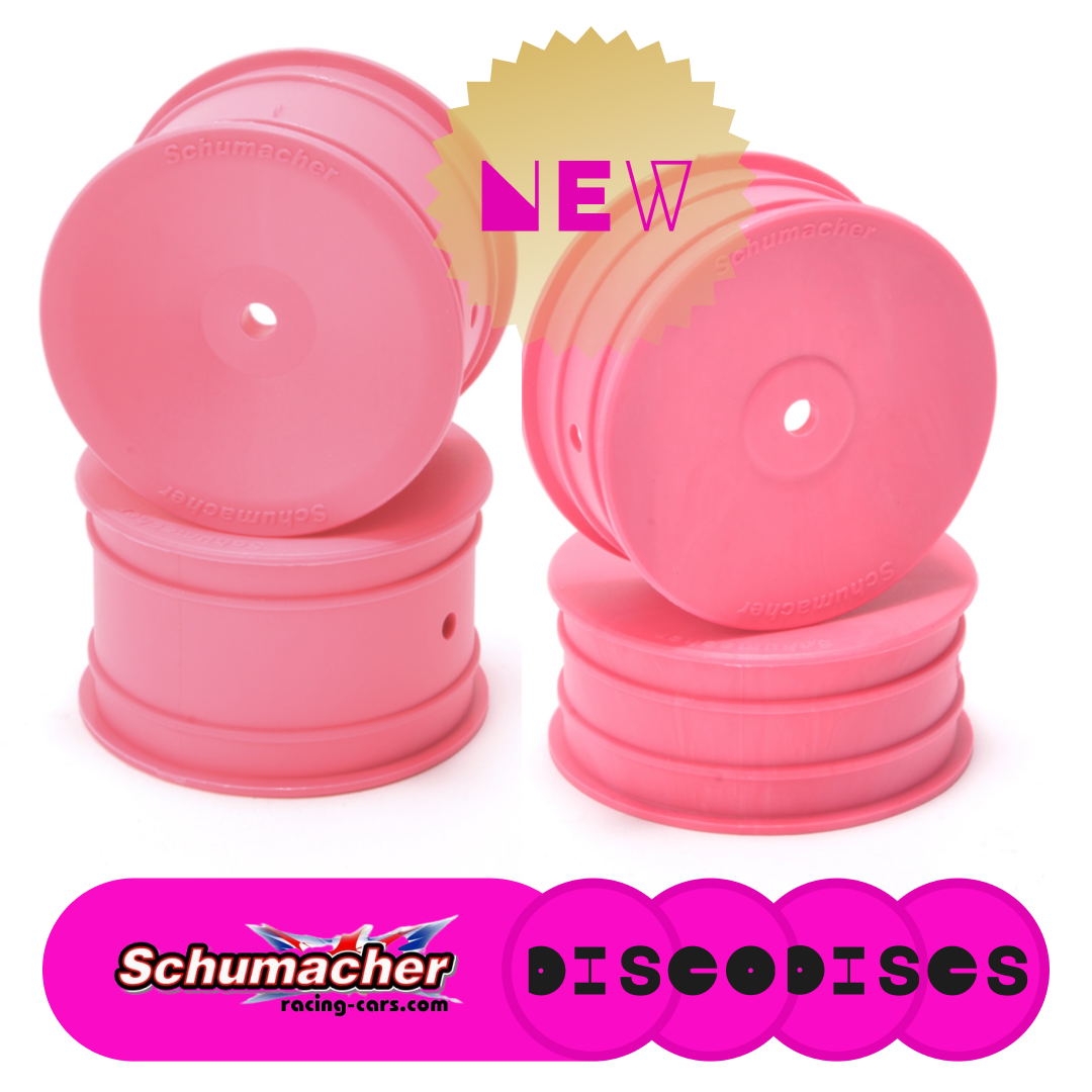 2.1 NEW Schumacher PINK — 2WD or 4WD full set of wheels