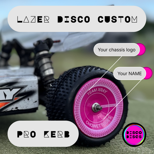 Lazer Disco Custom — PRO KERB — personalise with your name & chassis logo