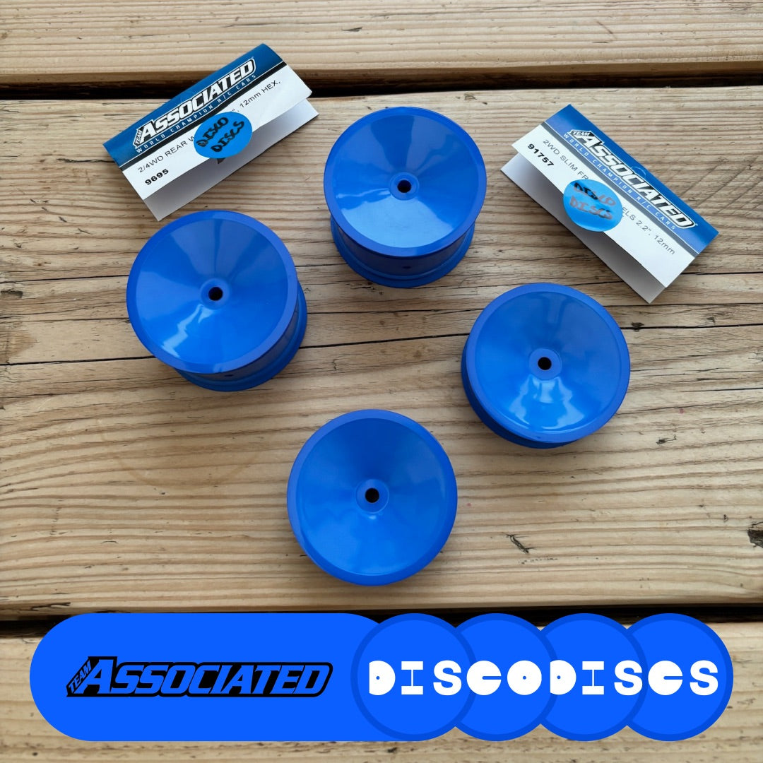 5. Team Associated — 2WD or 4WD full sets of Disco Discs wheels — Choose Your Colour