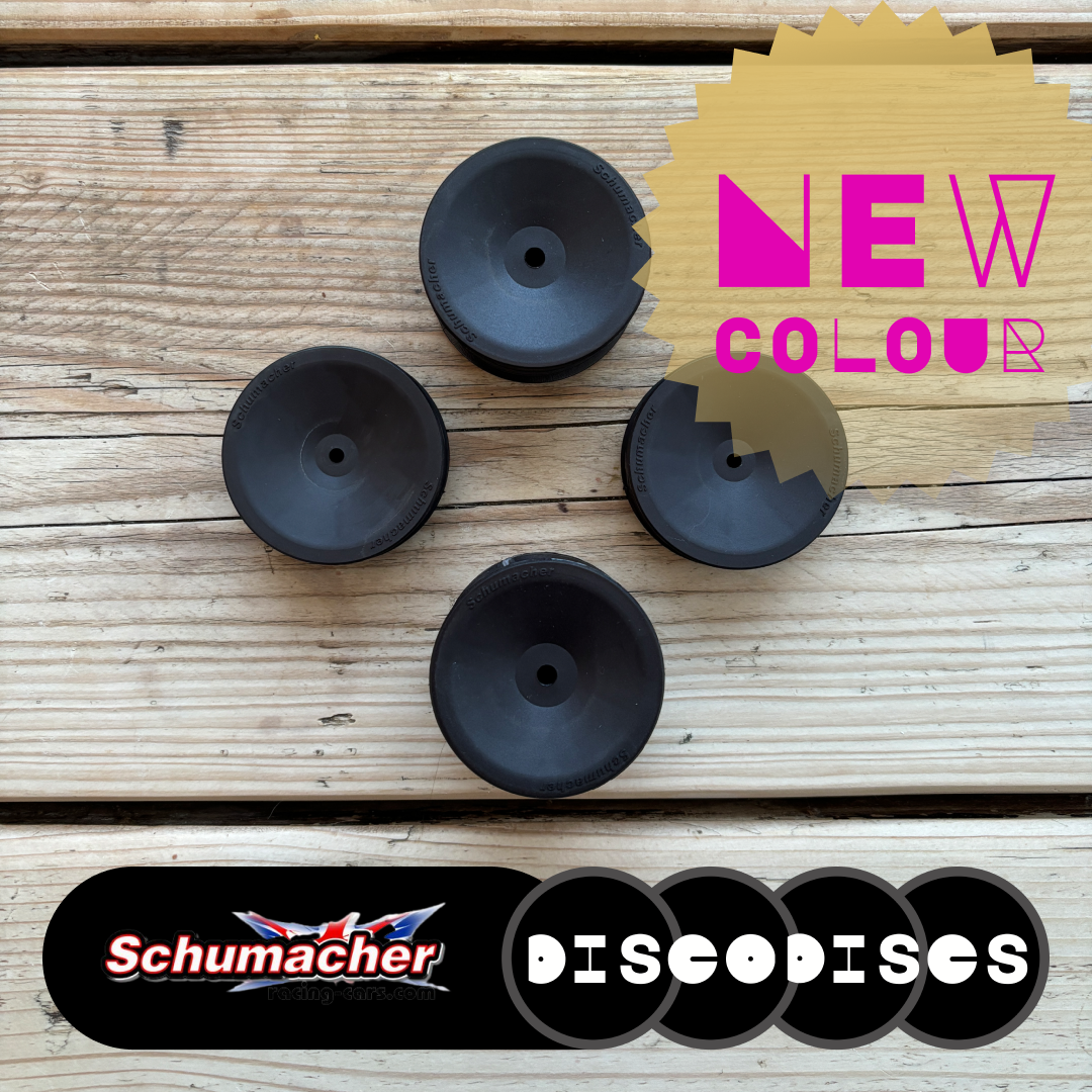 3. Schumacher — 2WD or 4WD full sets of Disco Discs wheels — Choose Your Colour