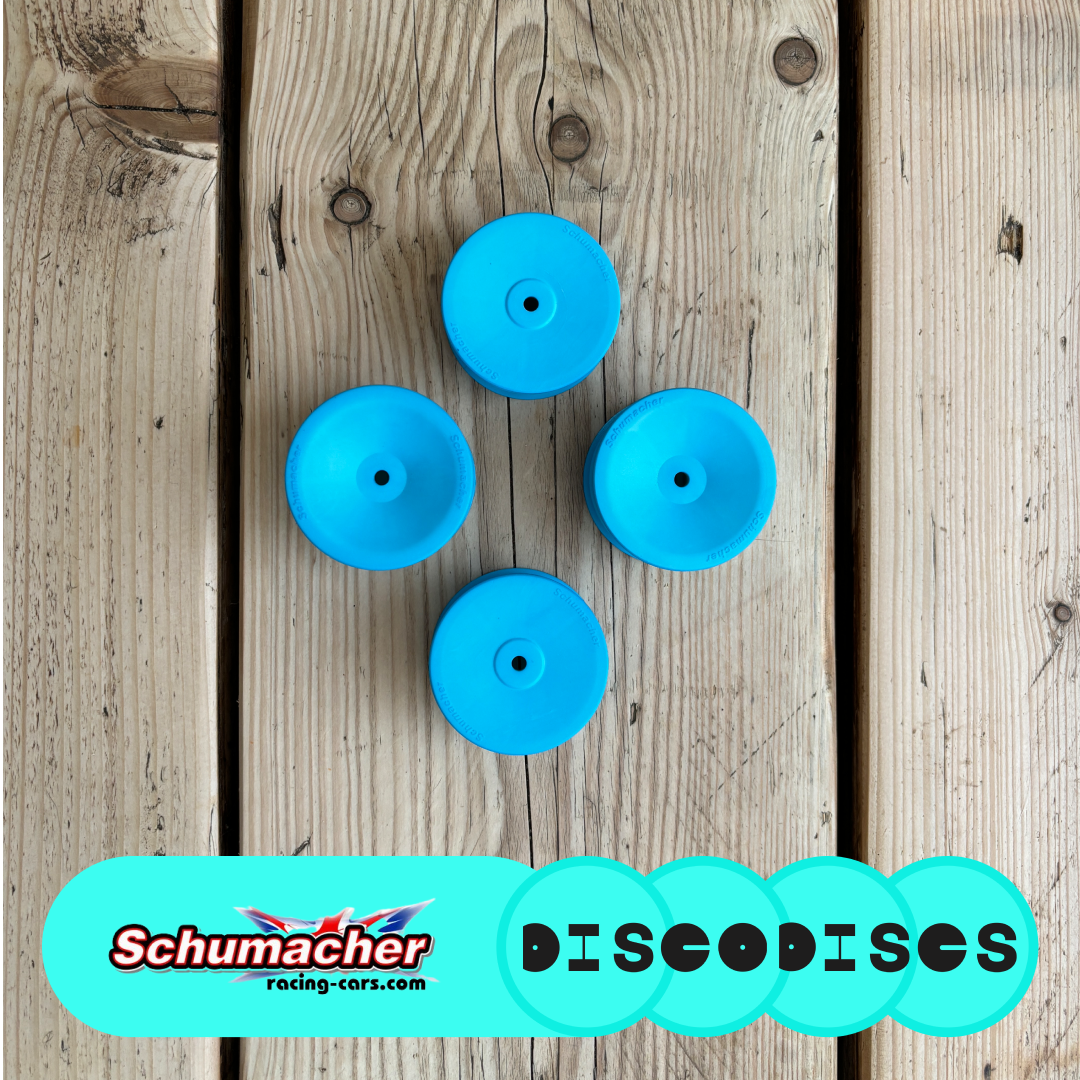 3. Schumacher — 2WD or 4WD full sets of Disco Discs wheels — Choose Your Colour