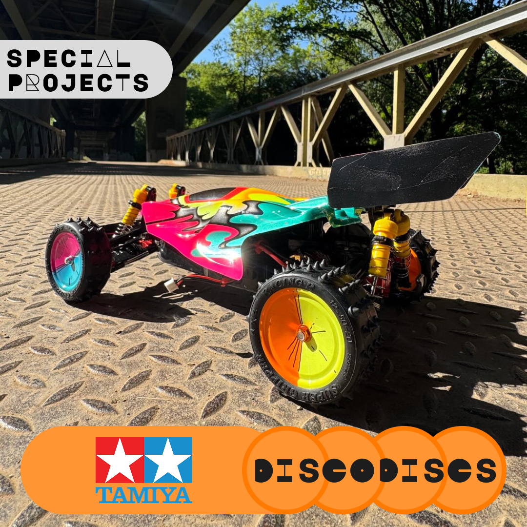 8.1 TAMIYA SPECIAL PROJECTS — DOUBLE DIPPED — full sets of Disco Discs wheels