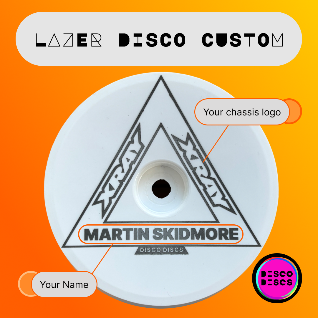 Lazer Disco Custom — WEDGE — personalise with your name & chassis logo