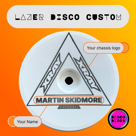 Lazer Disco Custom — WEDGE — personalise with your name & chassis logo