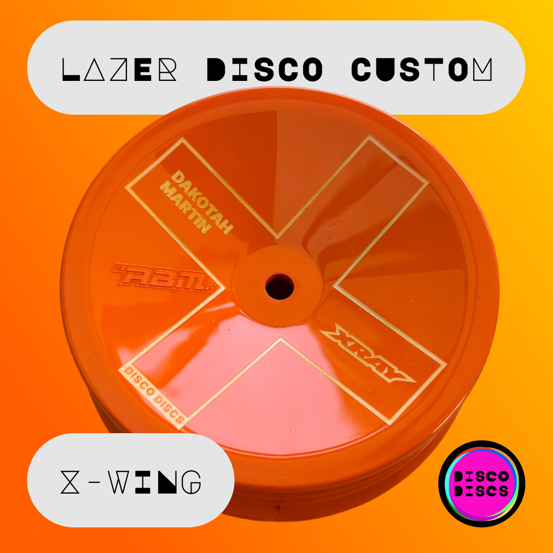 Lazer Disco Custom — X-WING — personalise with your name & chassis logo