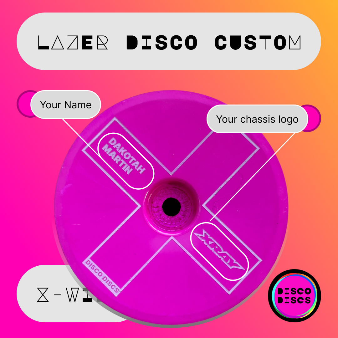 Lazer Disco Custom — X-WING — personalise with your name & chassis logo
