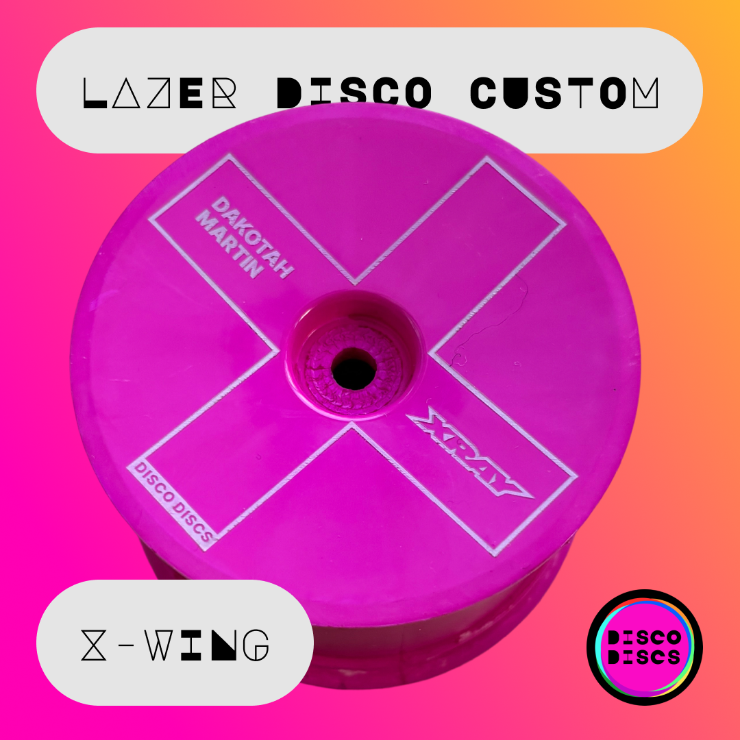 Lazer Disco Custom — X-WING — personalise with your name & chassis logo