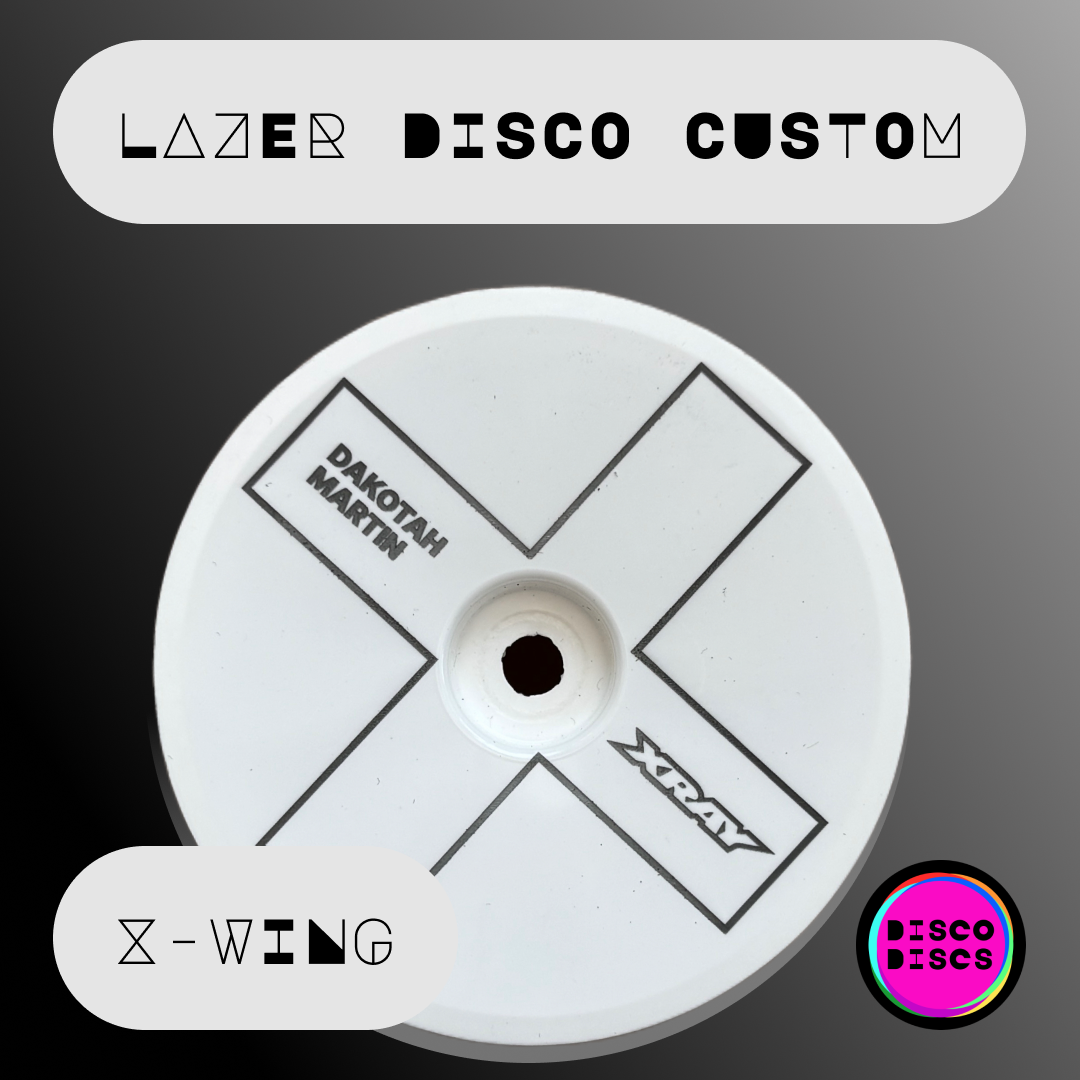 Lazer Disco Custom — X-WING — personalise with your name & chassis logo