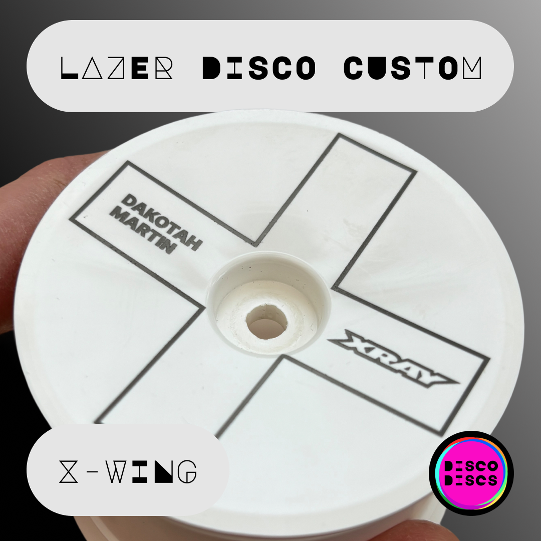 Lazer Disco Custom — X-WING — personalise with your name & chassis logo