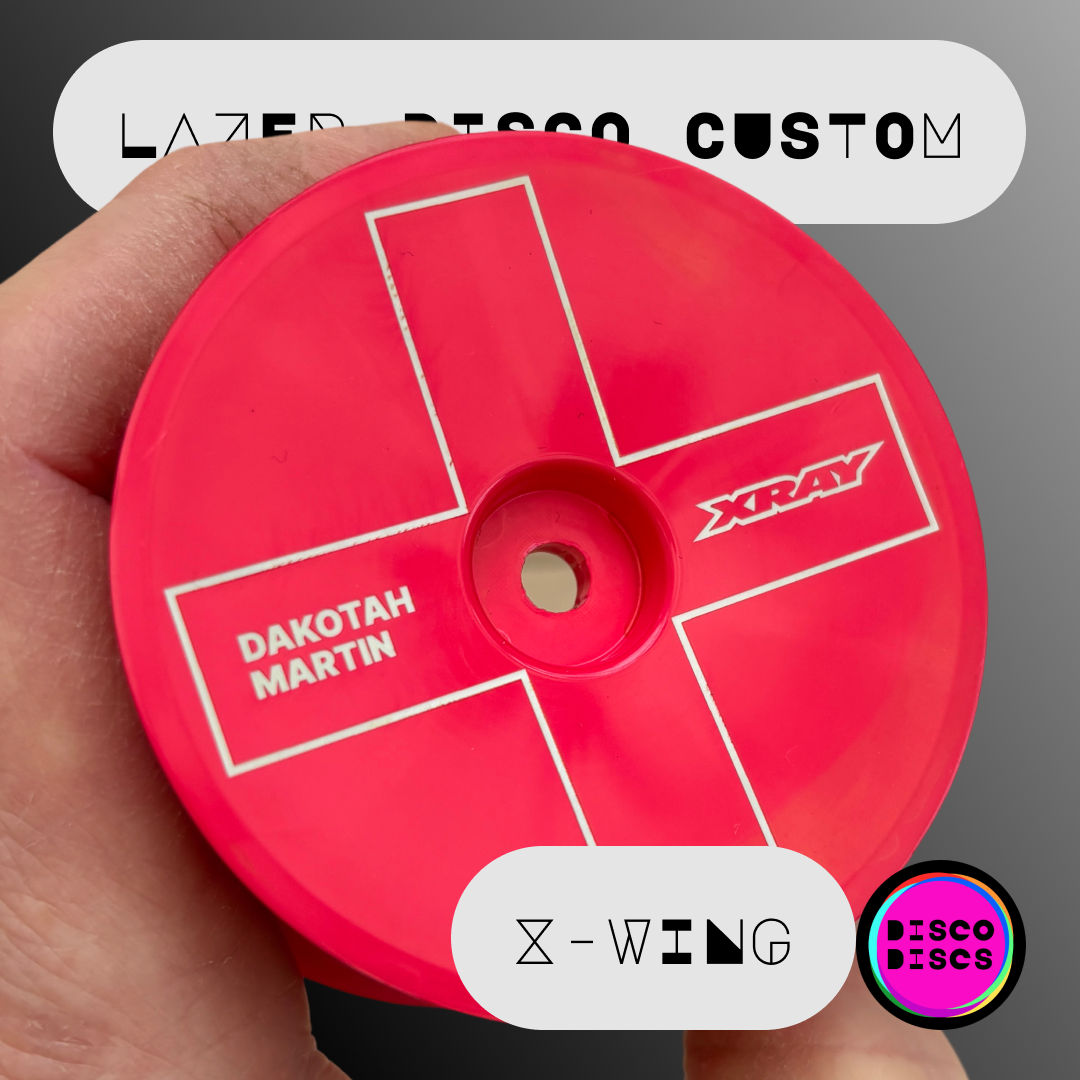 Lazer Disco Custom — X-WING — personalise with your name & chassis logo