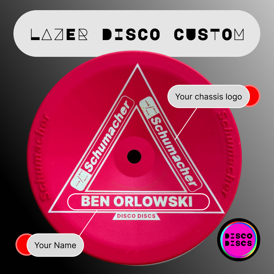 Lazer Disco Custom — WEDGE — personalise with your name & chassis logo