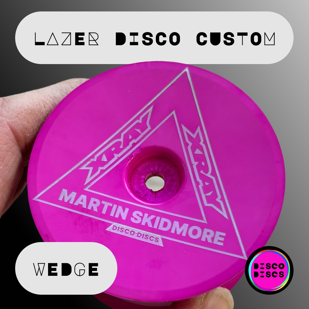 Lazer Disco Custom — WEDGE — personalise with your name & chassis logo
