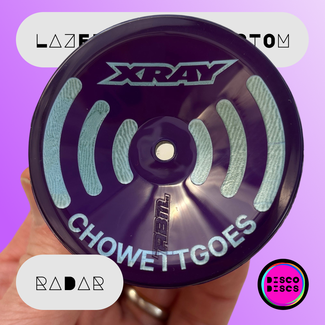 Lazer Disco Custom — RADAR — personalise with your name & chassis logo