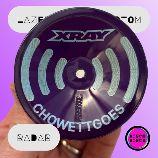 Lazer Disco Custom — RADAR — personalise with your name & chassis logo
