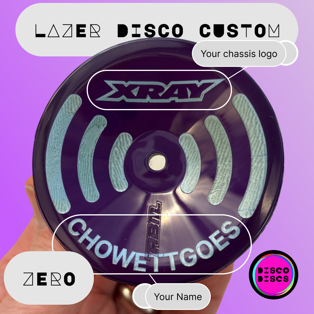 Lazer Disco Custom — RADAR — personalise with your name & chassis logo