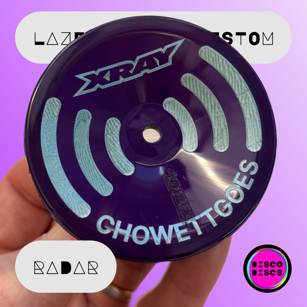 Lazer Disco Custom — RADAR — personalise with your name & chassis logo