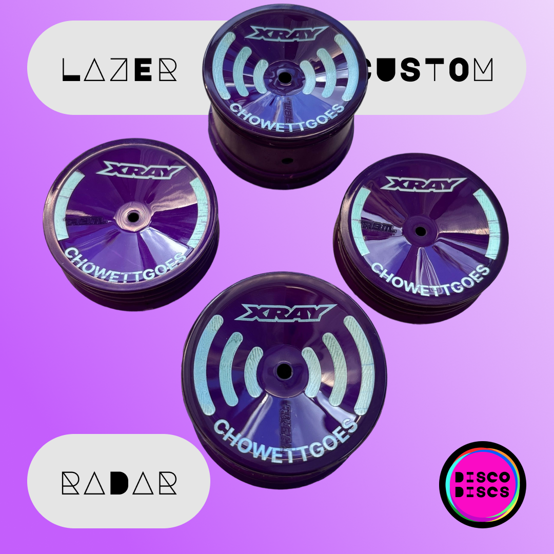 Lazer Disco Custom — RADAR — personalise with your name & chassis logo
